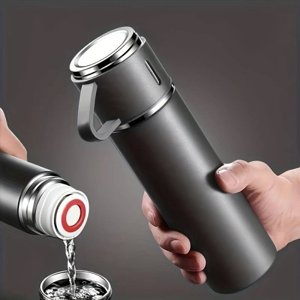 Комплект термос с 3 чаши