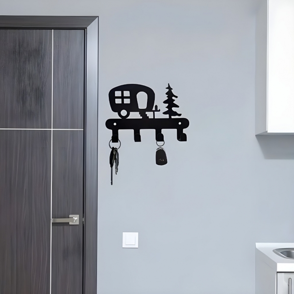 Метална закачалка за ключове - каравана