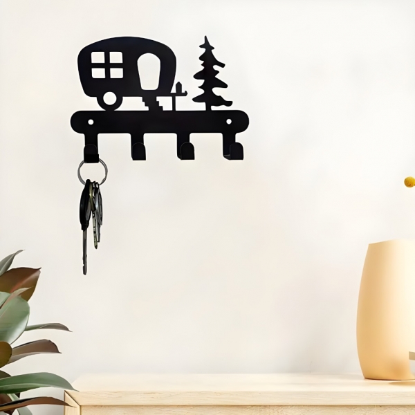 Метална закачалка за ключове - каравана