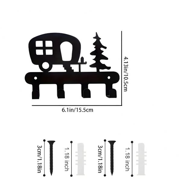 Метална закачалка за ключове - каравана