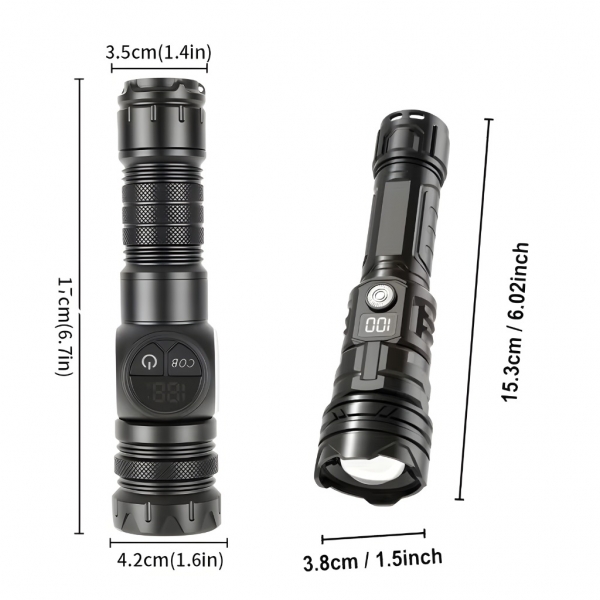 Мощен тактически LED фенер 