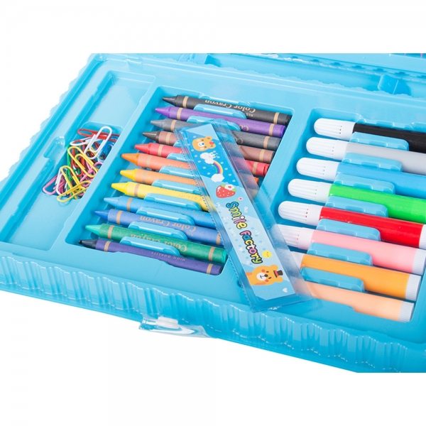 Детски комплект за рисуване в куфар 68 части 