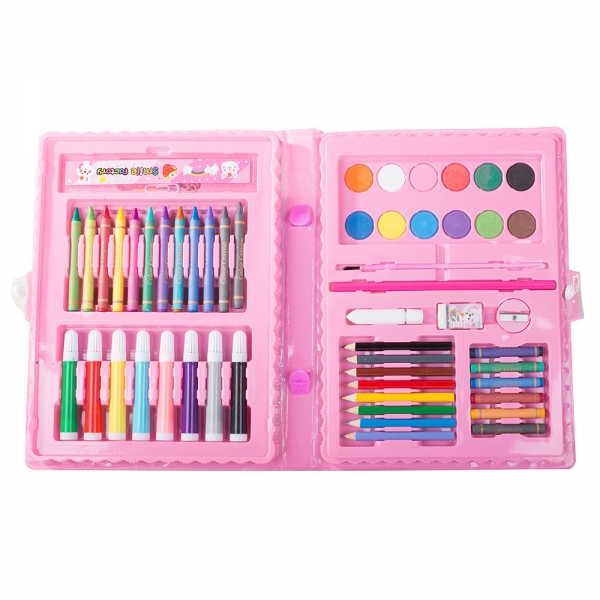 Детски комплект за рисуване в куфар 68 части 