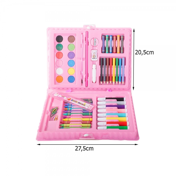 Детски комплект за рисуване в куфар 68 части 