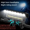 Супер мощен LED фар за велосипед с клаксон Супер мощен LED фар за велосипед с клаксон
