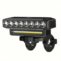 Супер мощен LED фар за велосипед с клаксон 