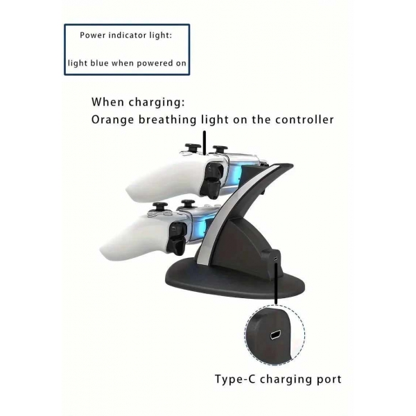 Зарядна станция за PlayStation 5 (PS5) контролери