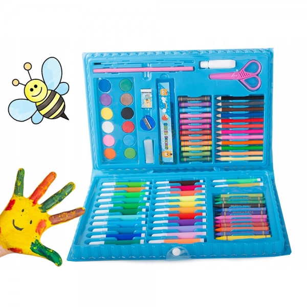 Детски комплект за рисуване в куфар 86 части!