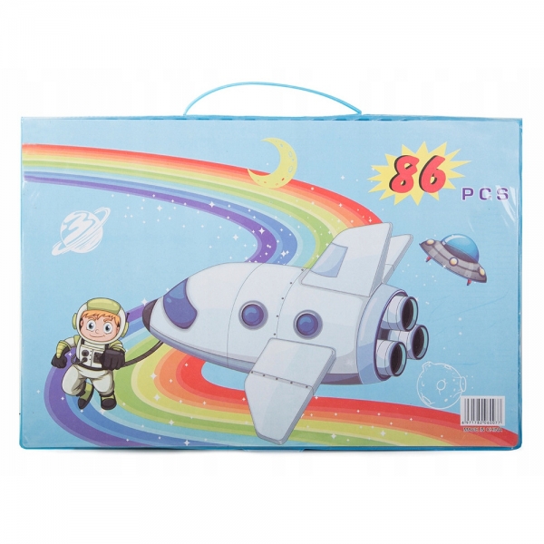 Детски комплект за рисуване в куфар 86 части!