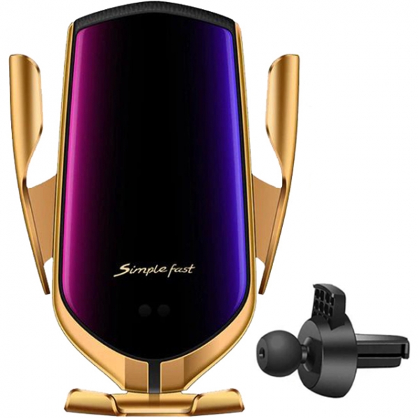 Поставка за телефон за автомобил с безжично зареждане Delux  