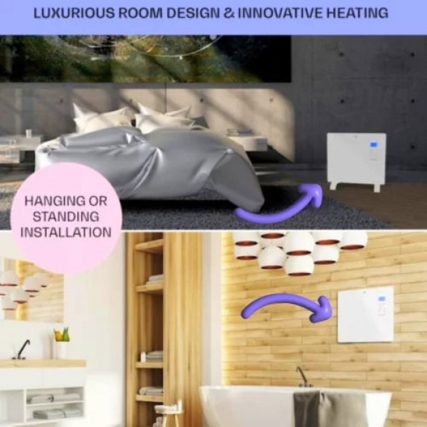 Zenet ZET-526 Подов и стенен конвектор бял, нагревател за въздух, 1500W